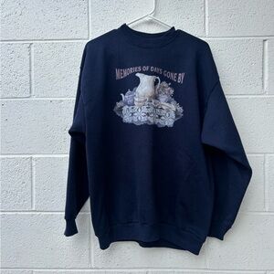 Vintage Black Graphic Sweater